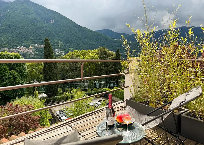 P Terrace Exclusive - View With Terrace - Free Parking Laglio